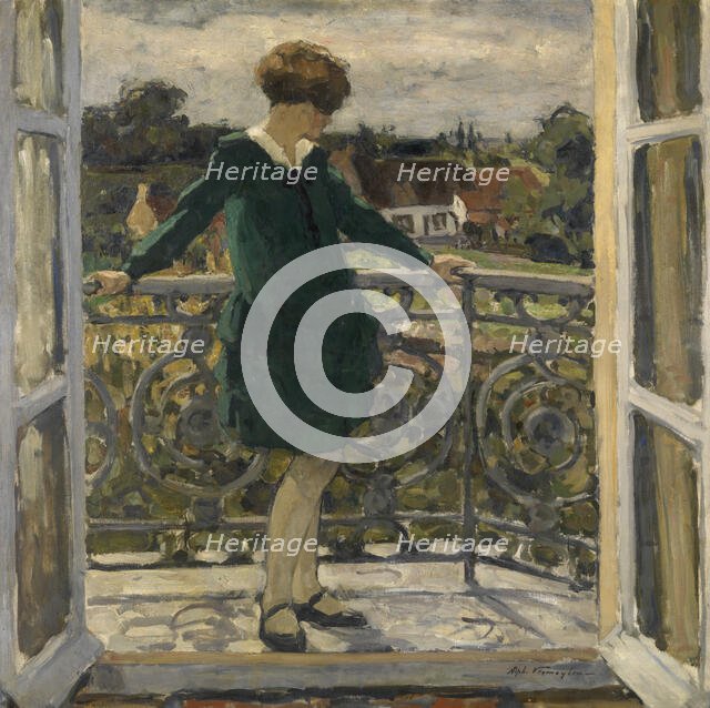 On the Balcony, c1920s. Creator: Alphonse Vermeylen.