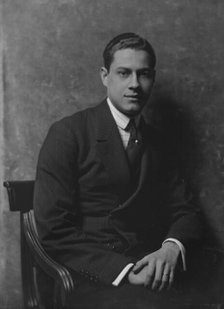 Mr. Da Cunha, portrait photograph, 1917 Dec. 8. Creator: Arnold Genthe.