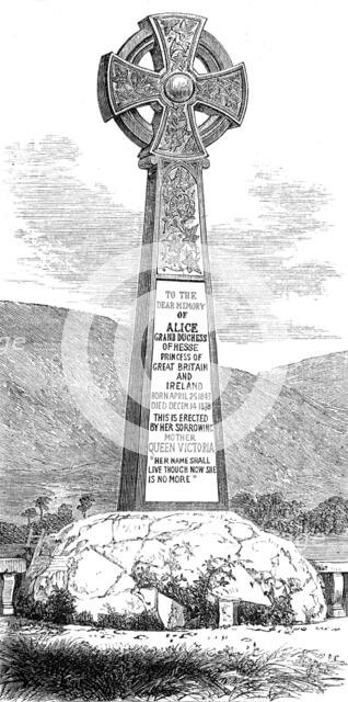 Memorial Cross of Princess Alice at Balmoral, 1880. Creator: Unknown.