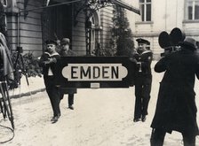 Presentation of the  Emden - sign  to Hindenburg, c1930s. Artist: Unknown.
