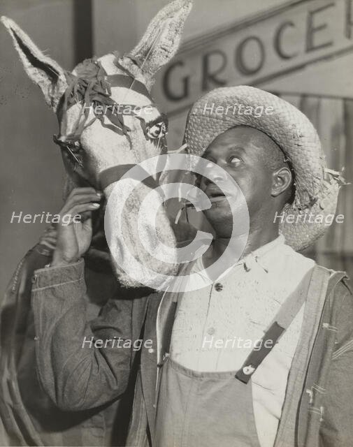 Doe Doe Green (Hiram) and "Aggie", 1937. Creator: Unknown.