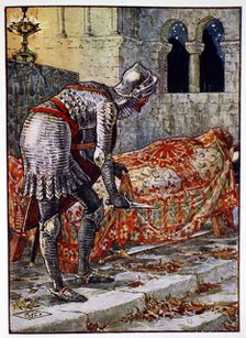 'Sir Lancelot in the Chapel Perilous', 1911. Artist: Unknown