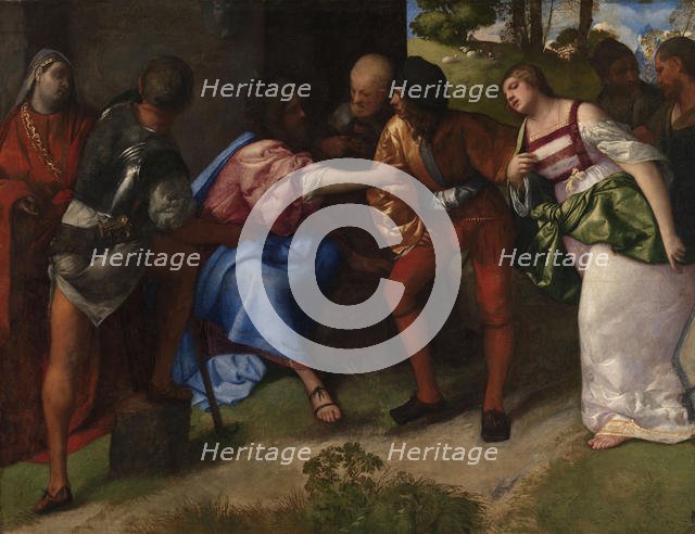 Christ and the Woman Taken in Adultery. Creator: Titian (1488-1576).