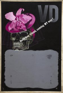 'Hello, boy friend, coming MY way?', World War II poster, between 1939 and 1946. Creators: Central Office of Information, Reginald Mount.