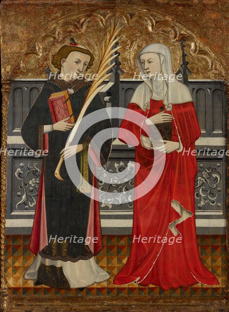 St Stephen and St Mary Magdalene, about 1410. Creator: Pere Vall.