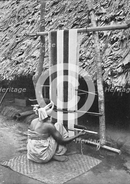 Iebu weaver, 1912. Artist: AW Gelston.