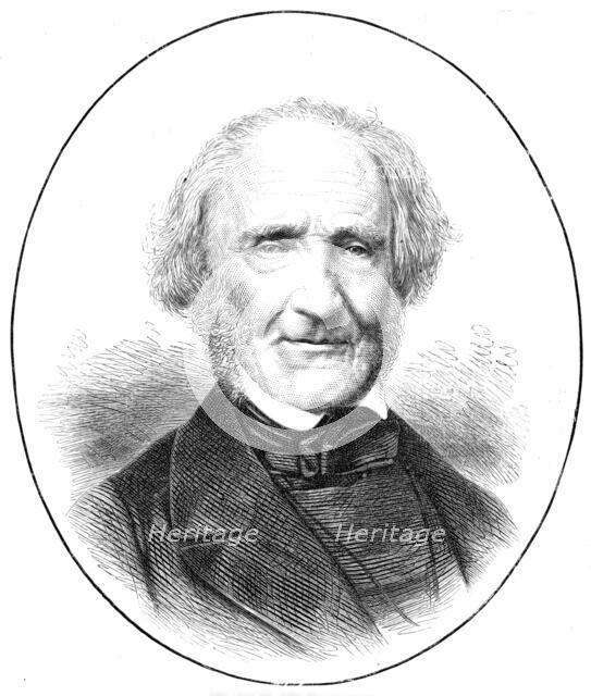 The late Mr. John Pye, engraver, 1874. Creator: Unknown.