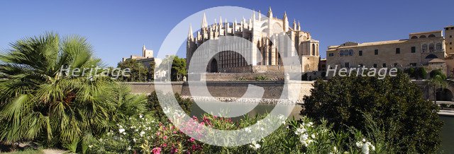 Palma Cathedral, Mallorca, Spain. The Gothic cathedral of Palma was built between 1230 and 1601.