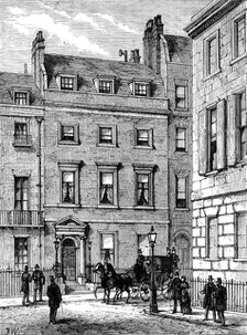Lord Beaconsfield's house at 19, Curzon-Street, Mayfair, where he died, 1881. Creator: Unknown.
