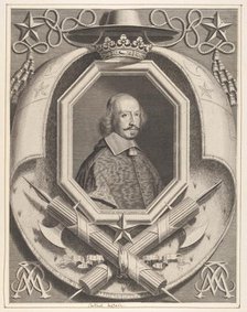 Le Cardinal Jules Mazarin, 1659. Creator: Robert Nanteuil.