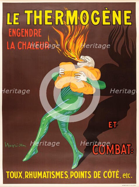 Thermogène generates heat and heals, 1929. Creator: Cappiello, Leonetto (1875-1942).