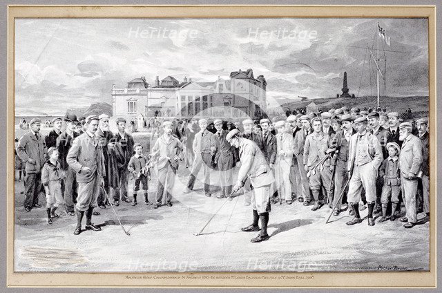 Scene from the Amateur Golf Championship, St Andrews, 1895. Artist: Unknown