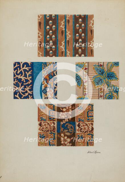 Printed Cotton, c. 1937. Creator: Albert J. Levone.