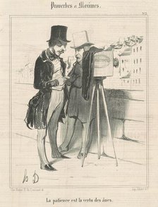 La patience est la vertu des ânes, 19th century. Creator: Honore Daumier.