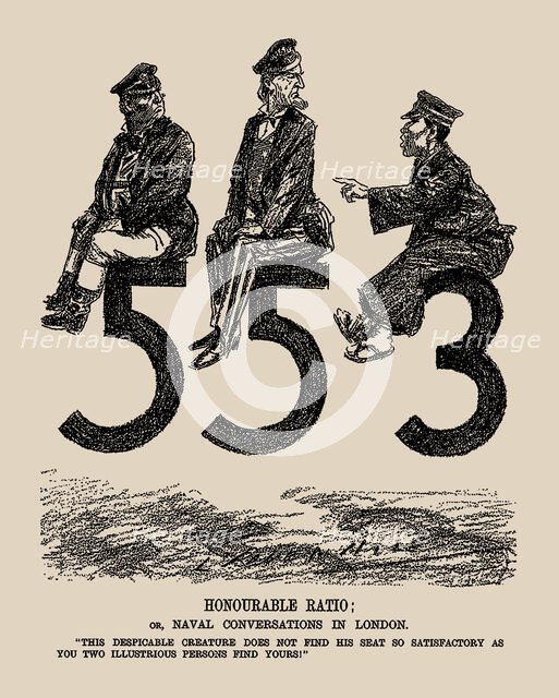 Honourable Ratio or Naval Conversations in London. (Punch), 1934. Creator: Raven-Hill, Leonard (1867-1942).