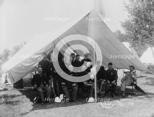 Headquarters, [Camp McKibbin, Maryland], 1893. Creator: William Cruikshank.