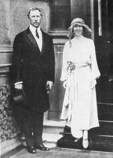 Albert I (1875-1934), King of the Belgians from 1909, with his consort, Queen Elisabeth. Artist: Unknown