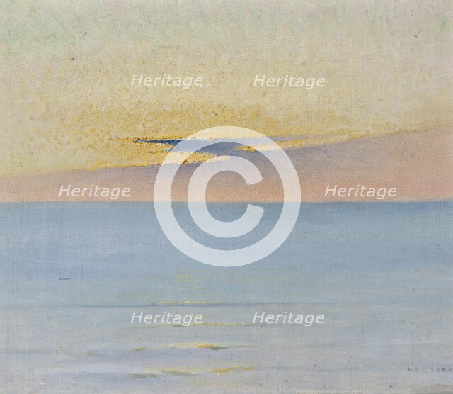 Sea in Sunset. Creator: August Hagborg.
