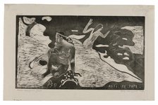 Auti te pape (Women at the River) from the Noa Noa Suite, 1893/94, printed and published 1921. Creator: Paul Gauguin.