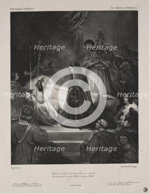 Chronicles of France: The Children of Clodomir, 1829. Creator: Eugène François Marie Joseph Devéria (French, 1805-1865).