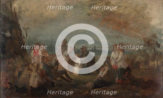 Harvest festival, sketch. Creator: Robert Wilhelm Ekman.