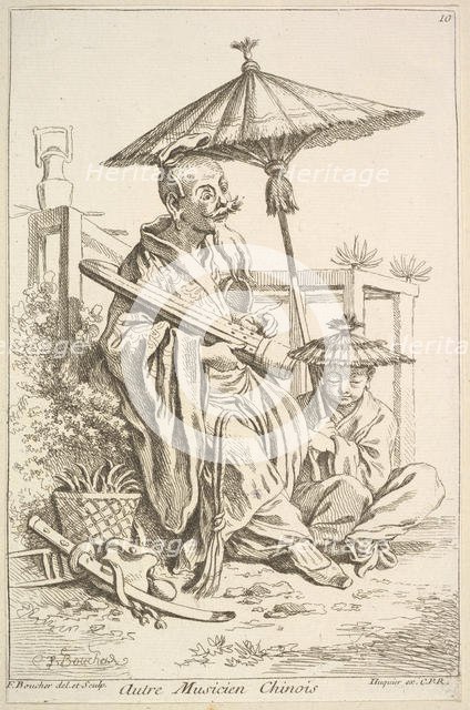Another Chinese Musician, 1738-45. Creator: Francois Boucher.