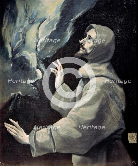 Saint Francis receiving the Stigmata, ca 1585-1590. Creator: El Greco, Dominico (1541-1614).