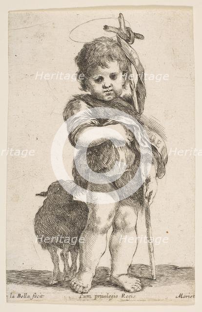 The Infant St. John the Baptist Holding up His Robe, ca. 1649. Creator: Stefano della Bella.