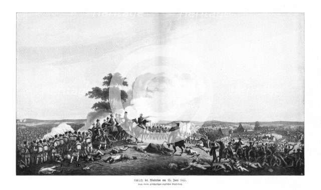 Waterloo Campaign, 15 June 1815, (1900). Artist: Unknown