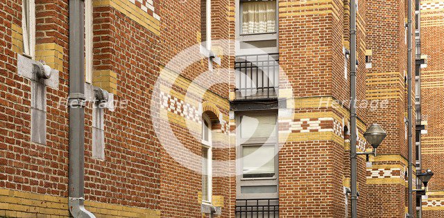 Cite Hellemans, Rue Blaes, Brussels, Belgium, (c1905-1914), c2014-2017. Artist: Alan John Ainsworth.