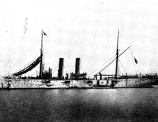 The Spanish-American War: US war-ships - Marblehead, twin-screw cruiser, 1898. Creator: Symonds & Co.