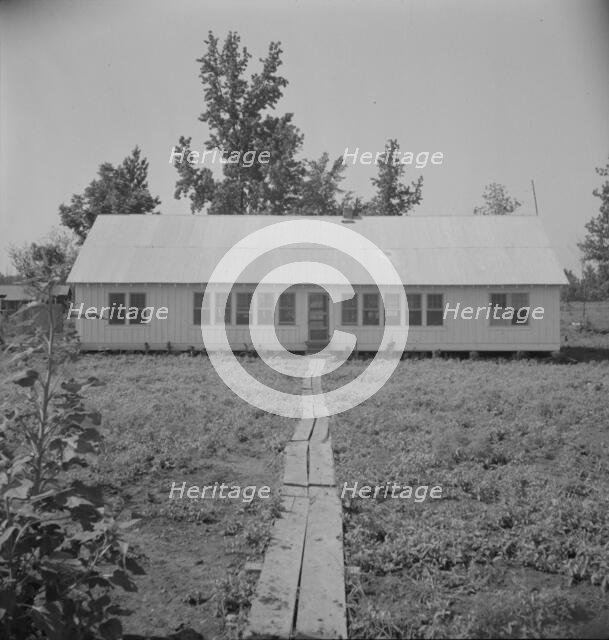 Newly erected community house at the Delta cooperative farm, Hillhouse, Mississippi, 1937. Creator: Dorothea Lange.