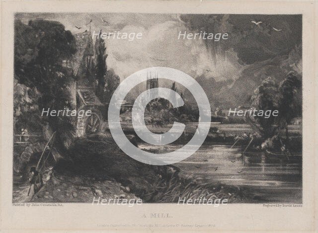 A Mill, 1832. Creator: David Lucas.