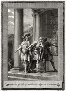 'Telemachus, by Order of Astarbe, avoids the pursuits of Pygmalion', 1775. Artist: T Cook
