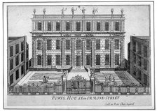 View of Powis House, Great Ormond Street, Bloomsbury, London, c1720. Artist: Anon