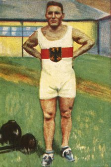 Kurt Helbig, German weight-lifting champion, 1928. Creator: Unknown.