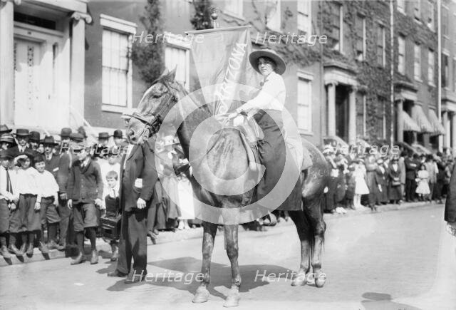 Madge Udall, Suffrage parade, 1913. Creator: Bain News Service.