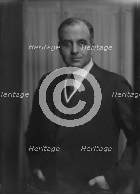 Bruce, J.M., Mr., portrait photograph, 1916. Creator: Arnold Genthe.