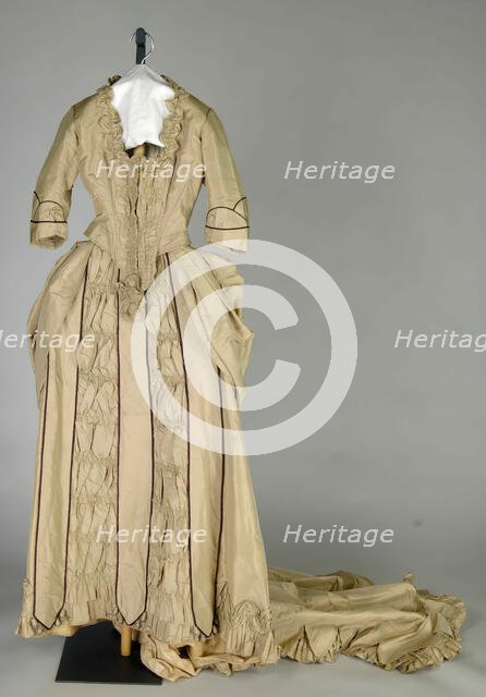 Wedding Dress, American, 1875. Creator: Unknown.