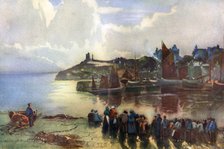 Tenby Castle and harbour, Pembrokeshire, Wales, 1924-1926. Artist: Louis Burleigh Bruhl