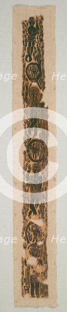 Ornamental Shoulder Band from a Tunic, 600-650. Creator: Unknown.