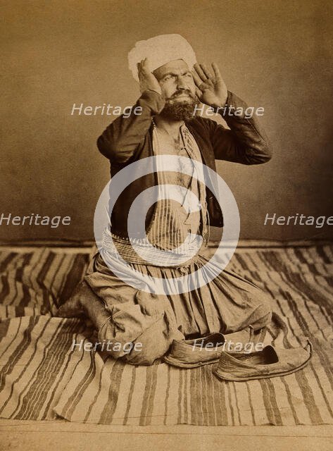 Singapore: a Mohammedan praying, c1880. Creator: John Edmund Taylor.