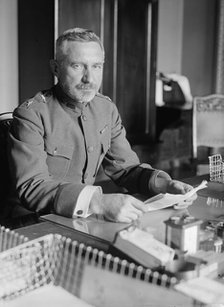 Maj. Gen. Peyton C. March, U.S.A., Chief of Staff, at Desk, 1918. Creator: Harris & Ewing.