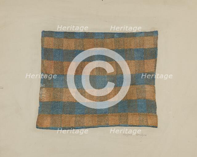 Homespun Linen, 1938. Creator: Marjorie McIntyre.