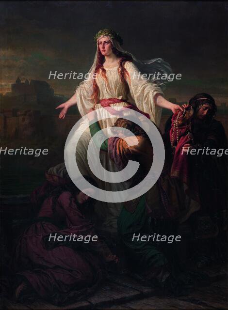 Death of Wanda, 1859. Creator: Maksymilian Piotrowski.