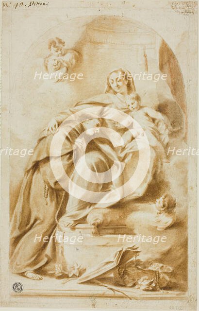 Madonna and Child with Saint Anthony of Padua, n.d. Creator: Giovanni Battista Pittoni the Younger.