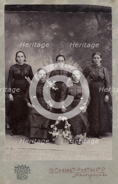 The Shcherbakov sisters from the village of Khomutovo, 1918. Creator: Unknown.