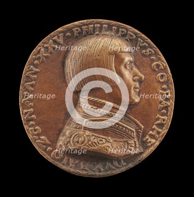 Philipp von Pfalz-Neuburg, Count Palatine, 1503-1548 [obverse], 1528. Creator: Matthes Gebel.
