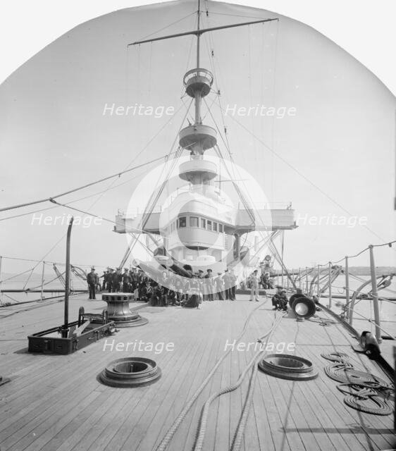 U.S.S. New York, forecastle deck, between 1893 and 1901. Creator: William H. Jackson.