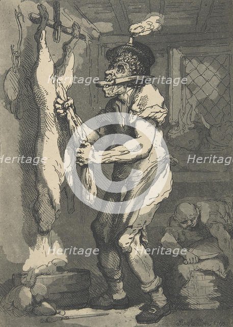 A Butcher, January 1, 1790., January 1, 1790. Creator: Thomas Rowlandson.